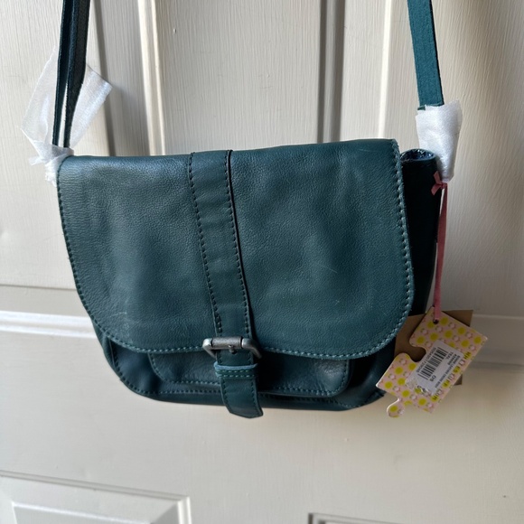 Beautiful White Stuff Leather Teal Crossbody Bag - New with Tags. - Picture 4 of 12